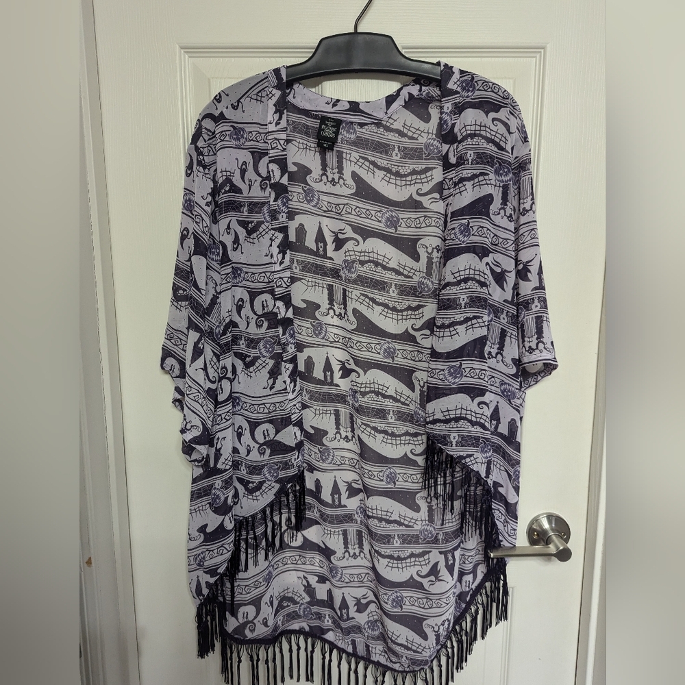 Nightmare before Christmas kimono with fringe